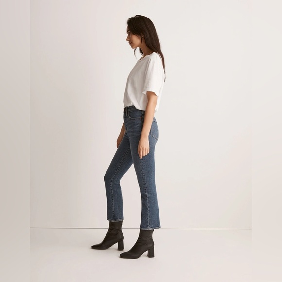 NWOT Madewell Cali Demi-Boot Jeans in Glenside Wash Blue 27 - Picture 2 of 6